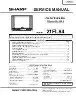 Sharp 21FL84 Service Manual preview