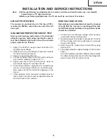 Предварительный просмотр 5 страницы Sharp 21FL84 Service Manual