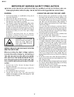 Предварительный просмотр 2 страницы Sharp 21FL94 Service Manual