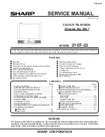 Sharp 21GT-22 Service Manual предпросмотр