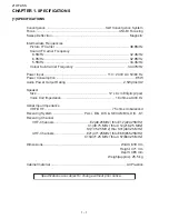 Предварительный просмотр 2 страницы Sharp 21HF2-SS Service Manual