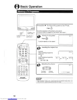 Preview for 14 page of Sharp 21HS-50H Operation Manual