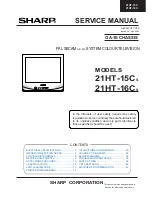 Sharp 21HT-15CS Service Manual предпросмотр