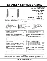 Sharp 21JF2 Series Service Manual предпросмотр