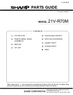 Предварительный просмотр 44 страницы Sharp 21v-r70MM Service Manual