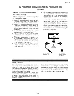 Предварительный просмотр 3 страницы Sharp 21V1-L Service Manual