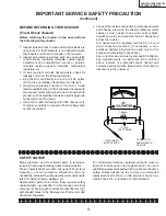 Предварительный просмотр 3 страницы Sharp 25K-M100 Service Manual