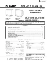 Sharp 25L-M100 Service Manual предпросмотр