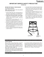 Предварительный просмотр 3 страницы Sharp 25L-M100 Service Manual