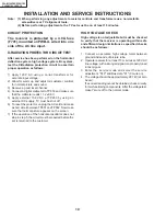 Предварительный просмотр 10 страницы Sharp 25L-M100 Service Manual