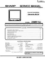 Sharp 25MR15J Service Manual preview