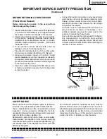 Preview for 3 page of Sharp 25N-M100 Service Manual