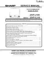 Sharp 25VT-CJ10 Service Manual preview