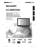 Preview for 1 page of Sharp 26DV24U - LC - 26" LCD TV Operation Manual