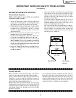 Предварительный просмотр 3 страницы Sharp 26SL40 Service Manual