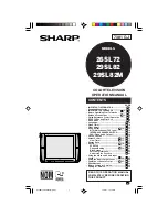 Sharp 26SL72 Operation Manual предпросмотр