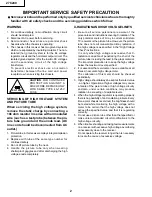 Preview for 2 page of Sharp 27C240 Service Manual