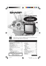 Sharp 27C540 Operation Manual предпросмотр