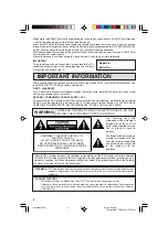 Предварительный просмотр 2 страницы Sharp 27F540 Operation Manual