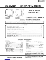 Sharp 27K-S100 Service Manual предпросмотр