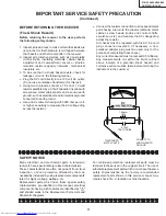 Предварительный просмотр 3 страницы Sharp 27K-S100 Service Manual