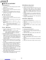 Предварительный просмотр 12 страницы Sharp 27K-S100 Service Manual