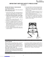 Предварительный просмотр 3 страницы Sharp 27K-X2000 Service Manual