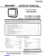 Предварительный просмотр 1 страницы Sharp 27L-S500 Service Manual