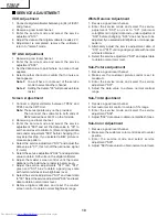 Предварительный просмотр 10 страницы Sharp 27N S300 Service Manual