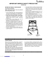 Предварительный просмотр 3 страницы Sharp 27R-FS1 Service Manual