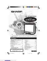 Предварительный просмотр 1 страницы Sharp 27R-S480 Operation Manual