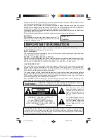 Предварительный просмотр 2 страницы Sharp 27R-S480 Operation Manual