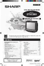 Sharp 27SC260 Operation Manual предпросмотр