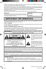 Предварительный просмотр 2 страницы Sharp 27SC260 Operation Manual