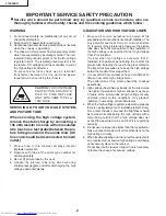 Preview for 2 page of Sharp 27SC26BQ Service Manual