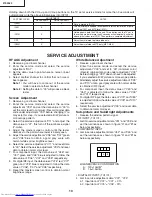 Предварительный просмотр 10 страницы Sharp 27SF560 Service Manual