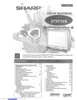 Предварительный просмотр 1 страницы Sharp 27SF56B Operation Manual