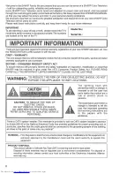 Предварительный просмотр 2 страницы Sharp 27SF56B Operation Manual