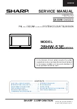 Sharp 28HW-53H Service Manual предпросмотр