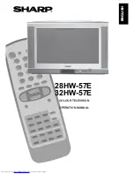 Sharp 28HW-57E Operation Manual preview