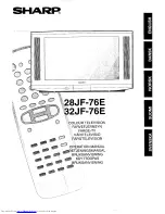 Sharp 28JF-76E Operation Manual предпросмотр