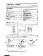 Предварительный просмотр 4 страницы Sharp 28JF-76E Operation Manual