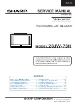 Preview for 1 page of Sharp 28JW-73H Service Manual