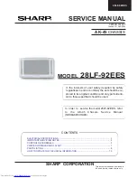 Sharp 28LF-92EES Service Manual предпросмотр