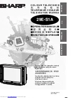 Sharp 29E-S1A Operation Manual preview