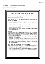 Предварительный просмотр 3 страницы Sharp 29F-PS370 Service Manual