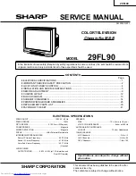 Sharp 29fl90 Service Manual предпросмотр