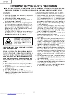 Preview for 2 page of Sharp 29fl90 Service Manual