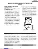 Предварительный просмотр 3 страницы Sharp 29FL91M Service Manual