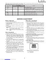 Предварительный просмотр 9 страницы Sharp 29FL91M Service Manual